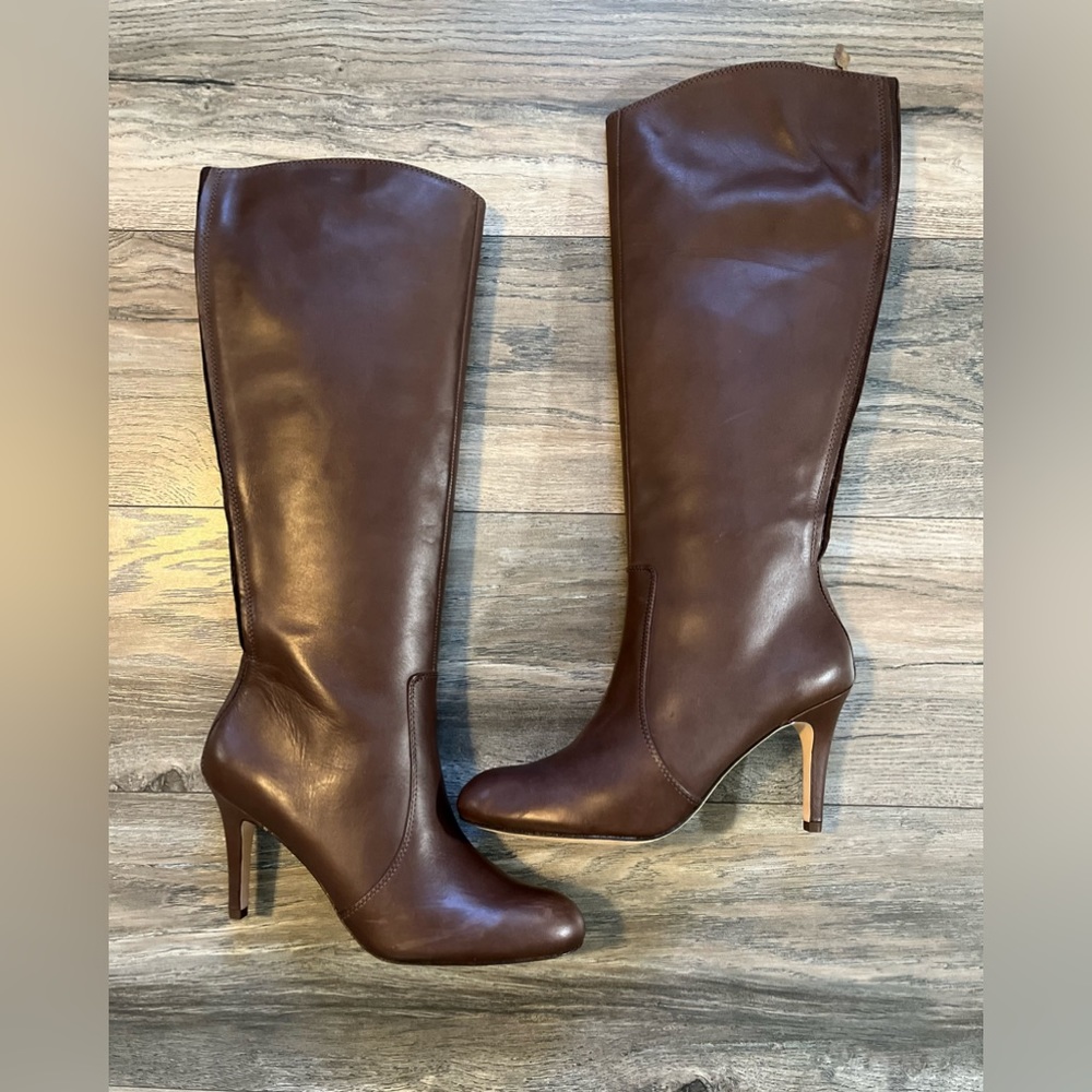 Lands’ End Allaire High Heel Boots / Size 8.5 / Espresso